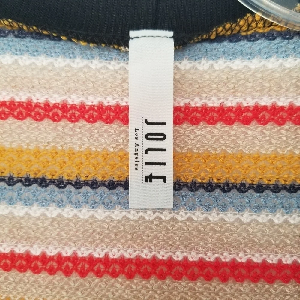 Long line Tunic Cardigan Neutrals with BlackTrim - Picture 5 of 5